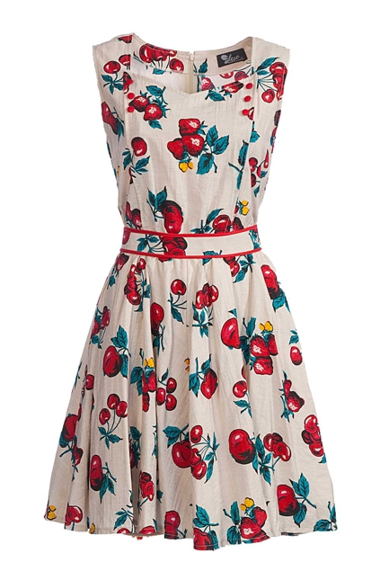 Elise Cherry Print Dress - Womens Short Dresses - Birdsnest Online ...