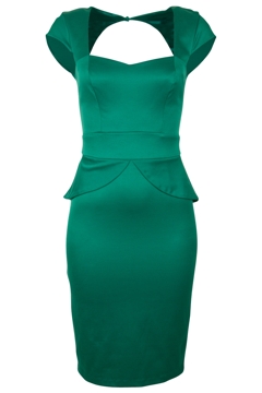 Bardot clothing Monroe Peplum Dress - Womens Knee Length Dresses