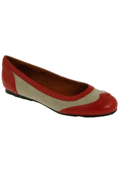 brogue ballet flats