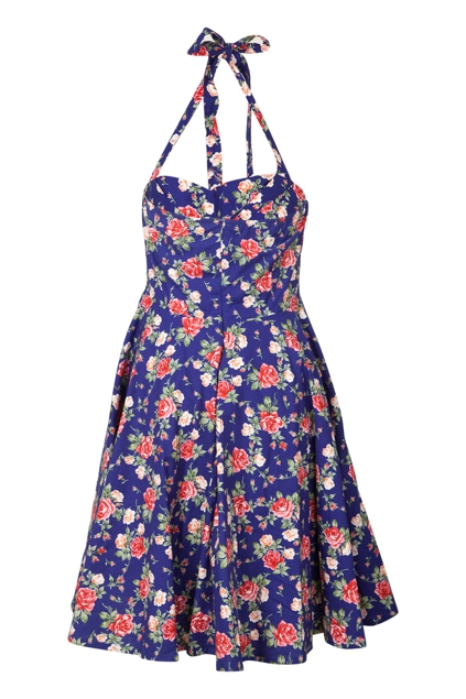 Elise Tearose Blue Floral Dress - Womens Dresses - Birdsnest Online ...
