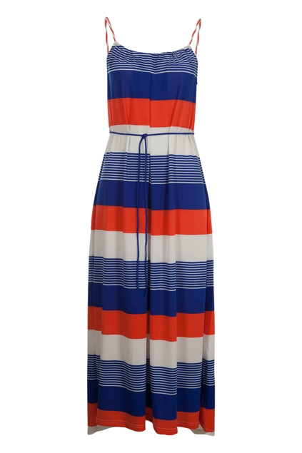 Threadz clothing Stripe Dress With Tie - Womens Calf Length Dresses ...