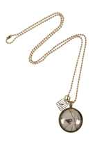 Nest Of Pambula Grey Bird Pendant W Birdcage Charm