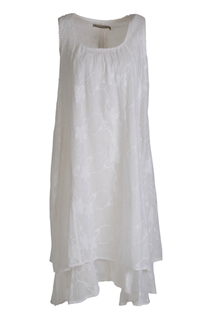 Hammock & Vine Dresses Cotton Emb Mesh & Voile Dress - Womens Knee ...
