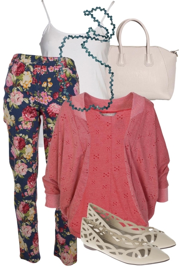 Flowery Denim Outfit includes Zavarucci, Basic, and Betty Basics ...