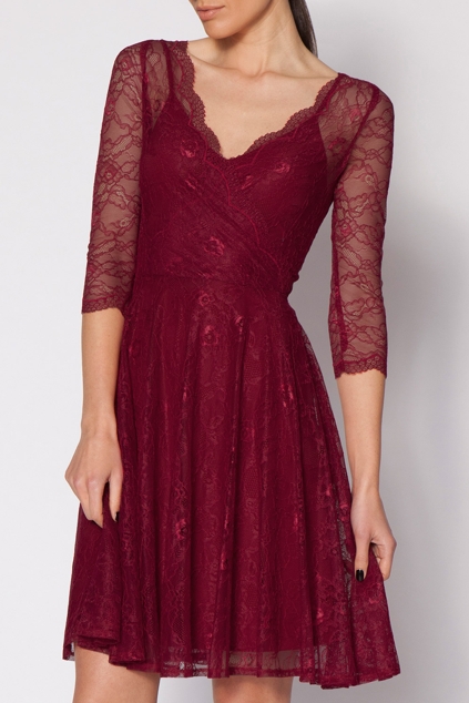 Black cross front mixed lace body 8 head retail stores