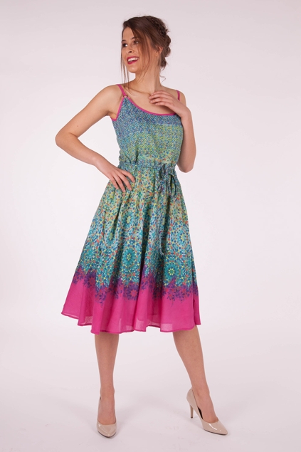 Yumi Cocktail Dresses Mosaic Midi Dress - Womens Knee Length Dresses ...