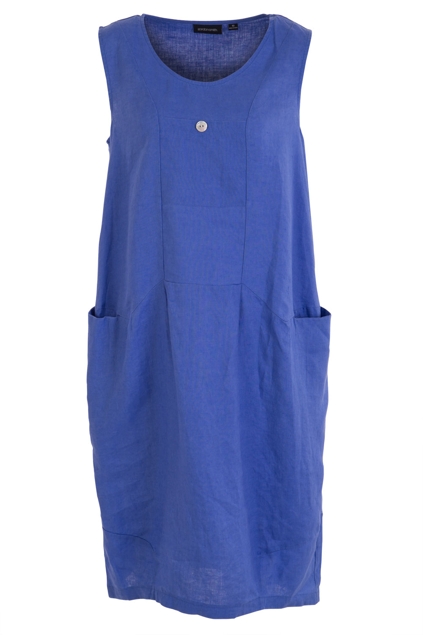 Gordon Smith clothing Sleeveless Linen Dress - Womens Knee Length ...