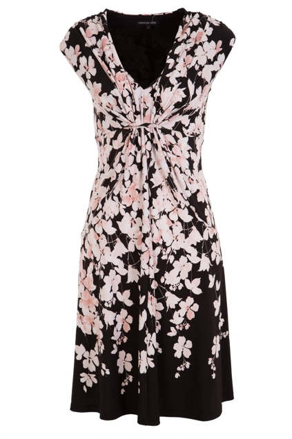 Rebecca Ruby Floral Nights Dress - Womens Knee Length Dresses at ...