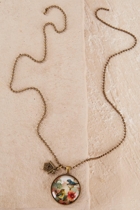 Nest Of Pambula Vintage Bird Pendant w Birdhouse Charm