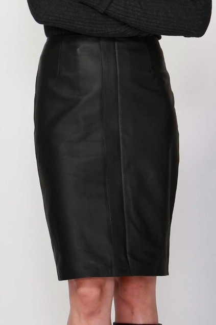 Fate + Becker Rocco Leather Skirt - Womens Knee Length Skirts ...