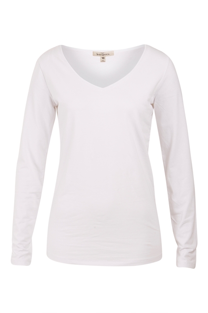 The Long Sleeve V Neck Tee
