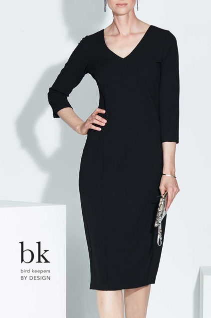 bird by design The Long Sleeve Shift Dress - Womens Calf Length Dresses at Birdsnest Online