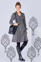 that bird label Willow Wrap Dress Waratah
