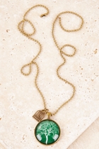 Nest Of Pambula Tree With Birdcage Charm Necklace