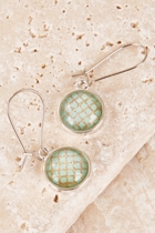 Nest Of Pambula Aqua On Beech Drop Earring
