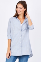 bird keepers The Stripe Button Through Shirt