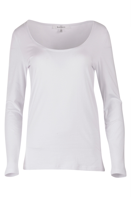 The Long Sleeve Scoop Neck Tee