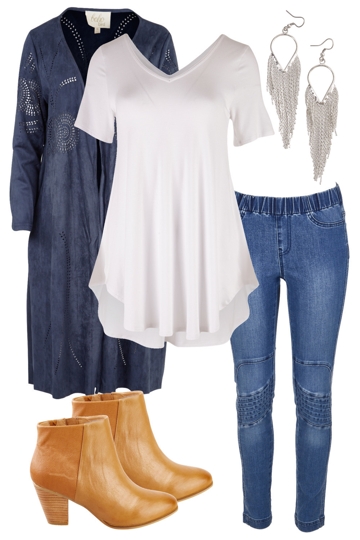 Free spirit with boho bird jacket and boho bird skinny jeans brand image