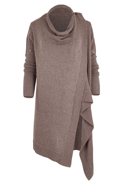 Natural Draped Cardigan