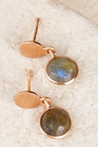Nicole Fendel Giana Semi Precious Drop Earrings