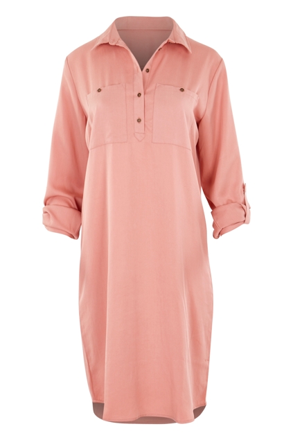 Blushing Shirt Dress