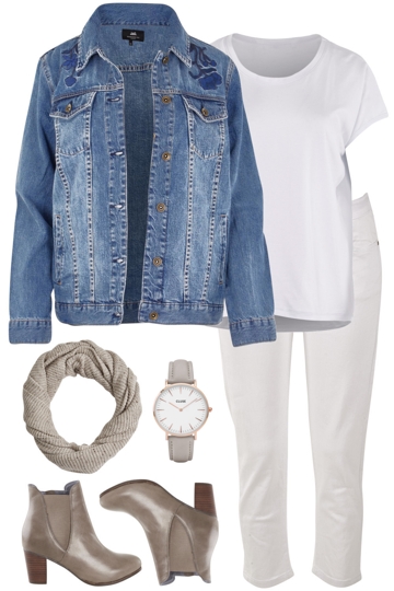 Botanic blue with bird keepers straight jeans and bird keepers tee brand image