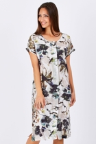 Vigorella Floral Print Button Dress