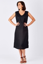 Vigorella Linen Gallery Maxi Dress