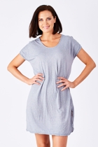 Vigorella Seashells Bamboo Dress With Pleats