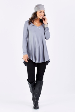 Long Sleeve Softly Swinging Bamboo Tee