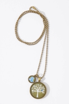 Nest Of Pambula Blue Bird In Tree Pendant