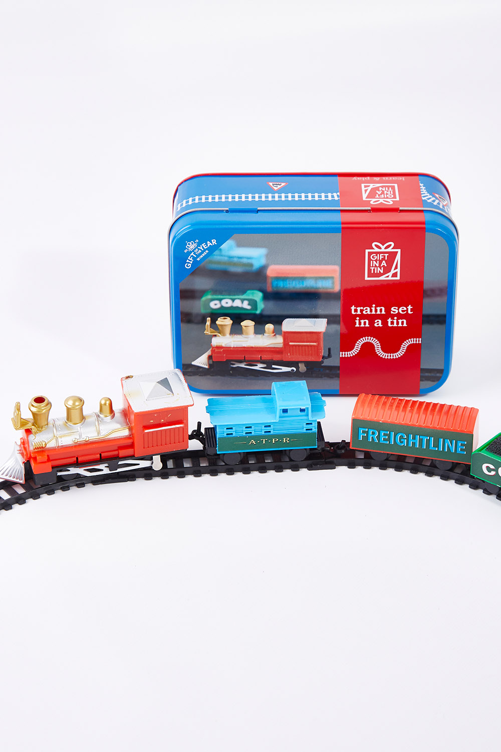 train set in a tin